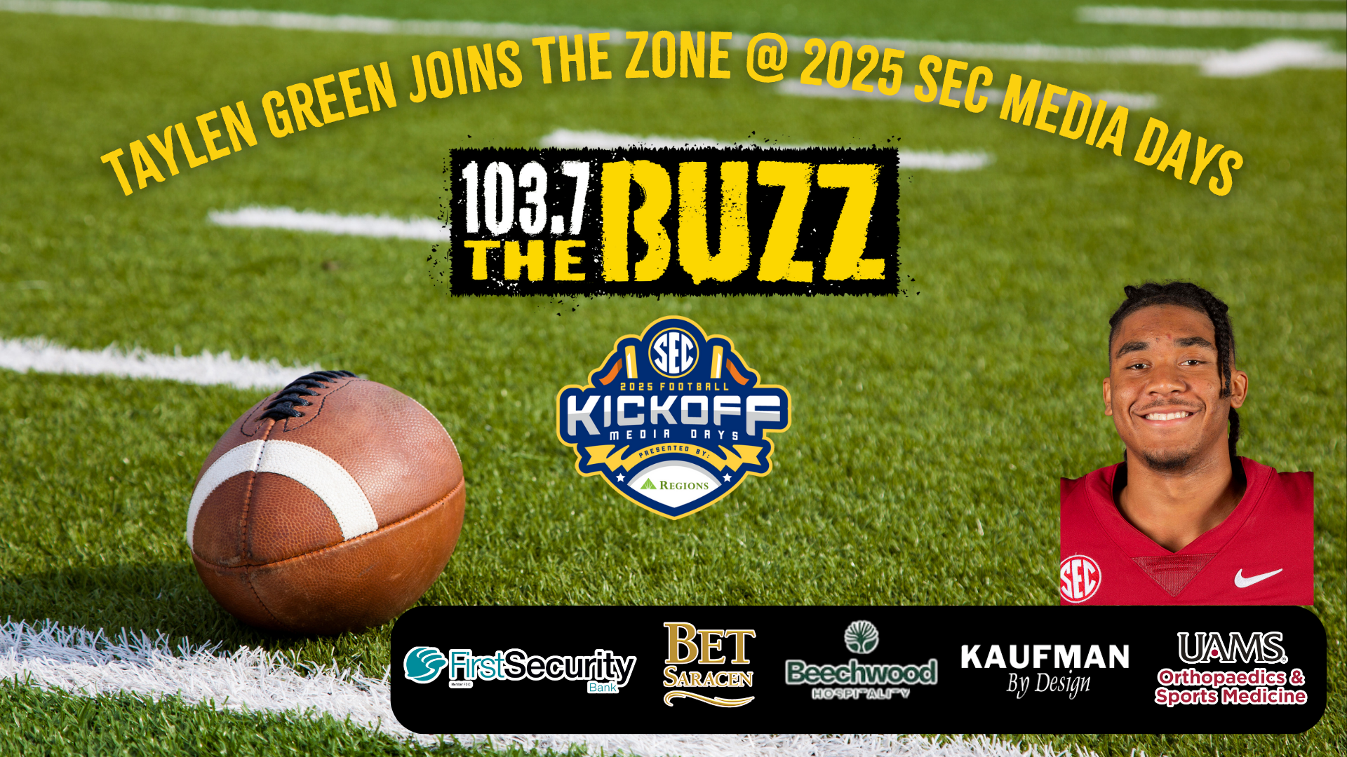 Taylen Green from SEC Media Days in The Zone 7-17-25